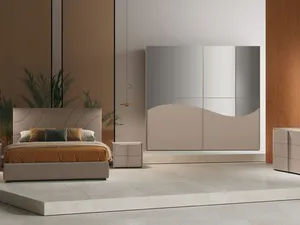 Letto Ipsilon Curve con box contenitore di Adriatica
