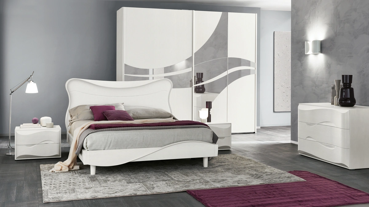 Letto in frassino bianco Mirea di Adriatica