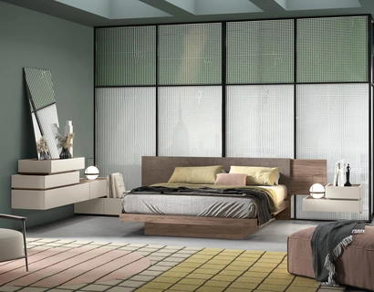 Letto matrimoniale Nest con contenitore di Adriatica