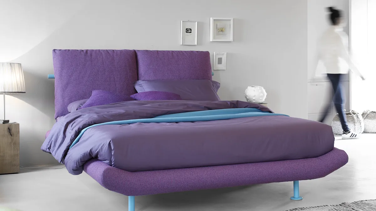 Letto in tessuto imbottito Noah di Noctis