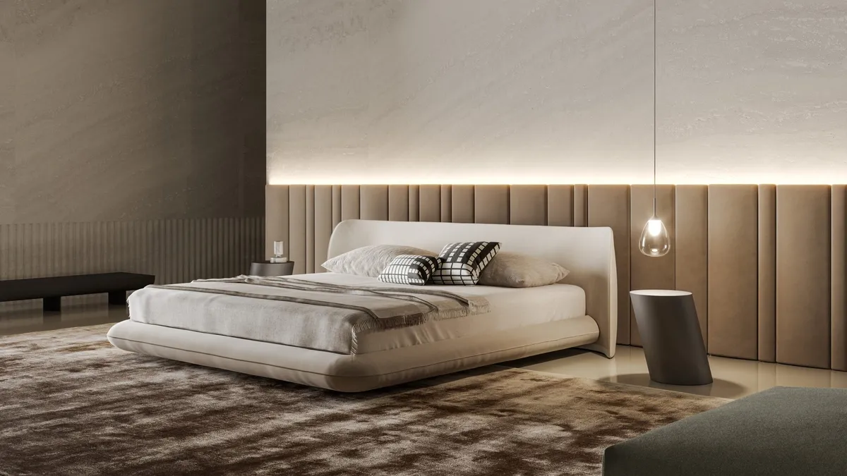Letto di design Nubo di Bonaldo