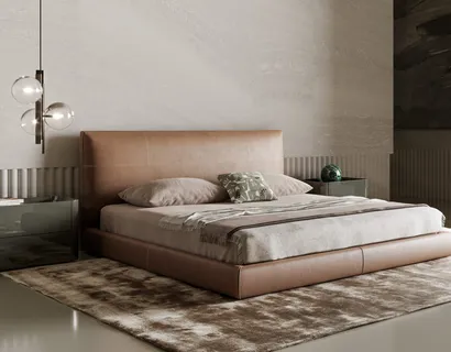 Letto in pelle Oris di Bonaldo