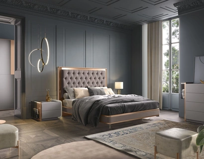 Letto imbottito Pasitea di Adriatica