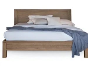 Letto in legno con testiera Quadra di Devina Nais