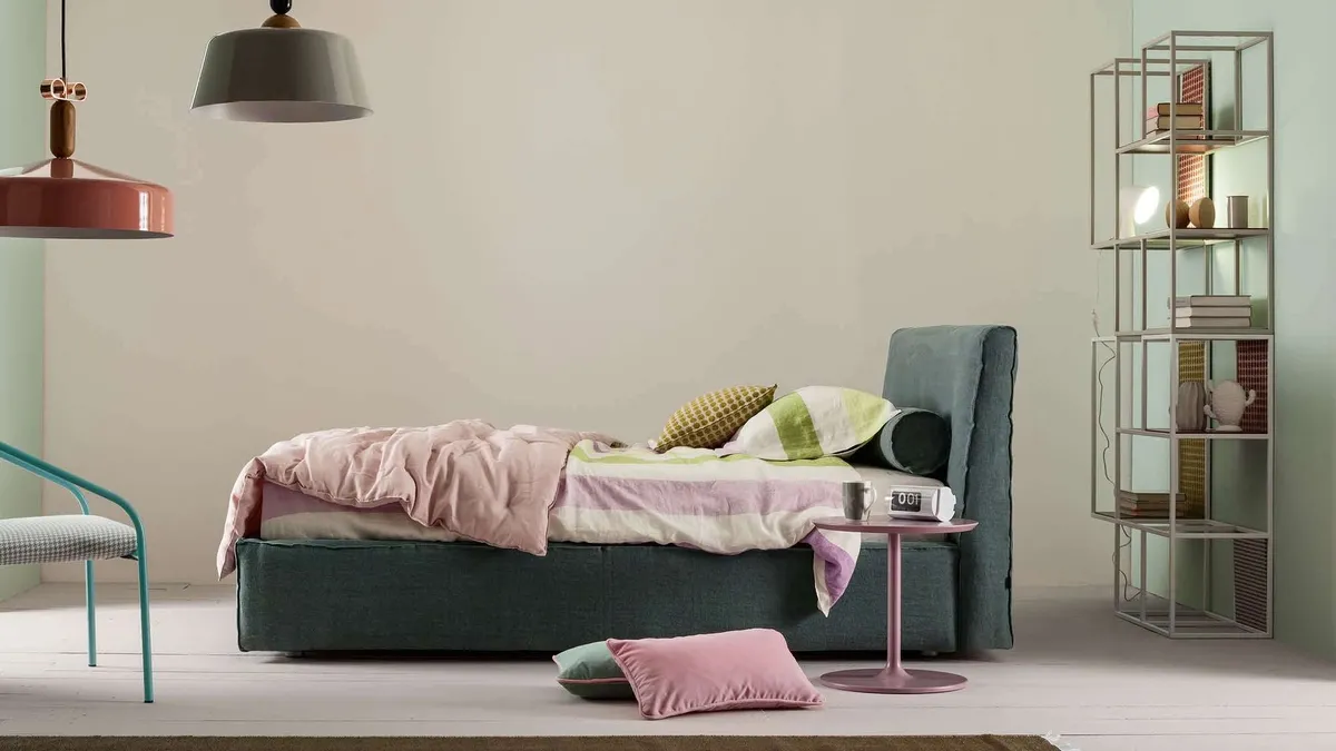 Letto singolo con box contenitore Ada di Twils