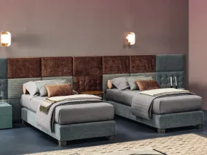 Letto singolo con sistema Boiserie Marlene di Twils