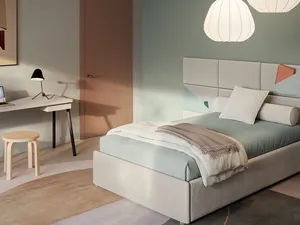 Letto singolo con box contenitore Boiserie Marlene di Twils