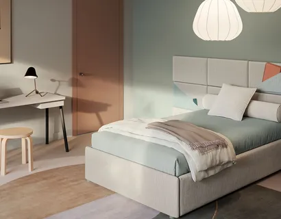 Letto singolo con box contenitore Boiserie Marlene di Twils