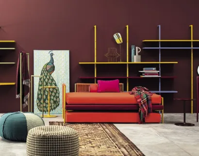 Letto Singolo Camaleo con letto estraibile di Twils