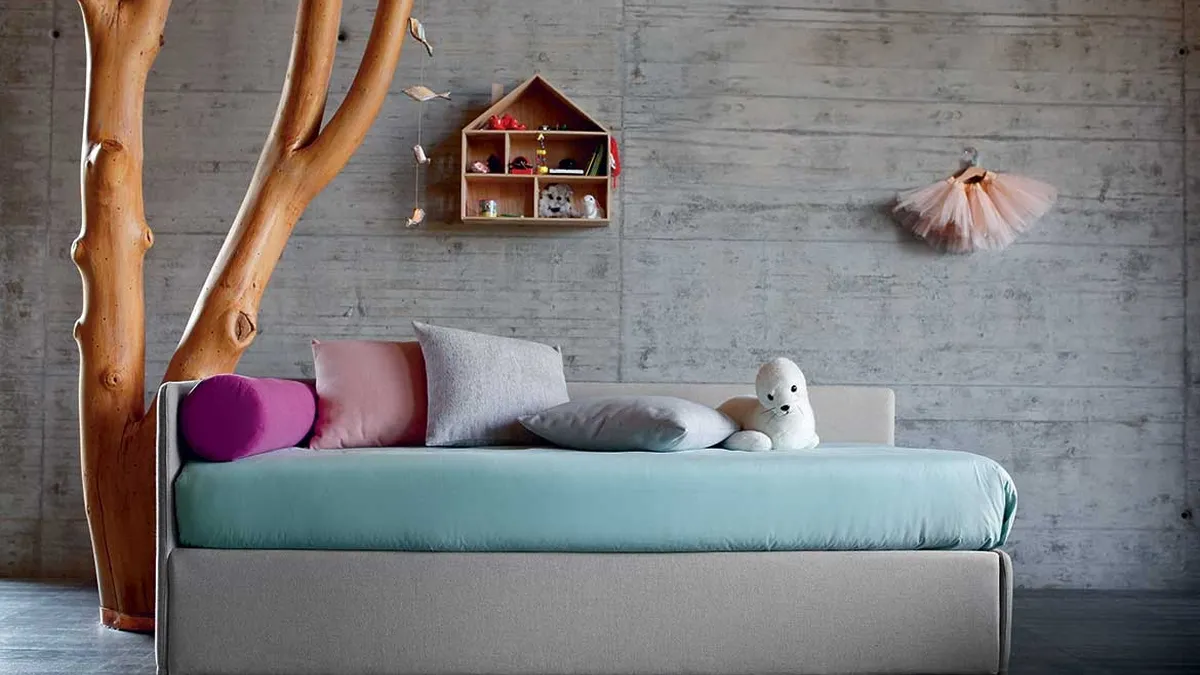 Letto singolo Duplo di Bontempi Letti Design