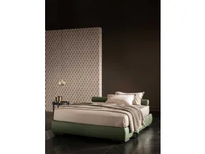 Letto Soul Sommier in pelle con contenitore di Altrenotti