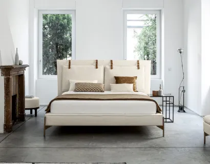 Letto in tessuto con testiera SP2802 Belt di Twils