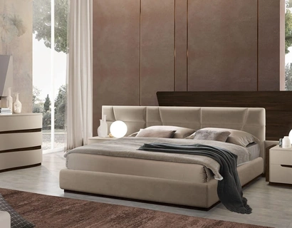 Letto imbottito System di Adriatica