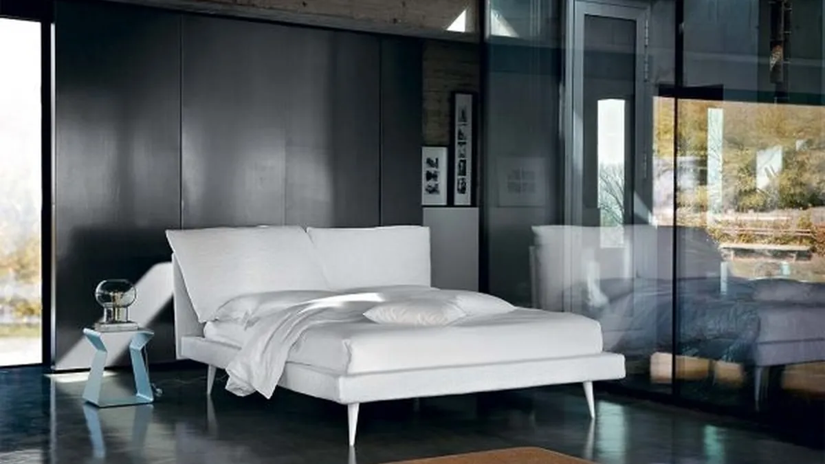 Letto con box contenitore Topazio di Bontempi Letti Design