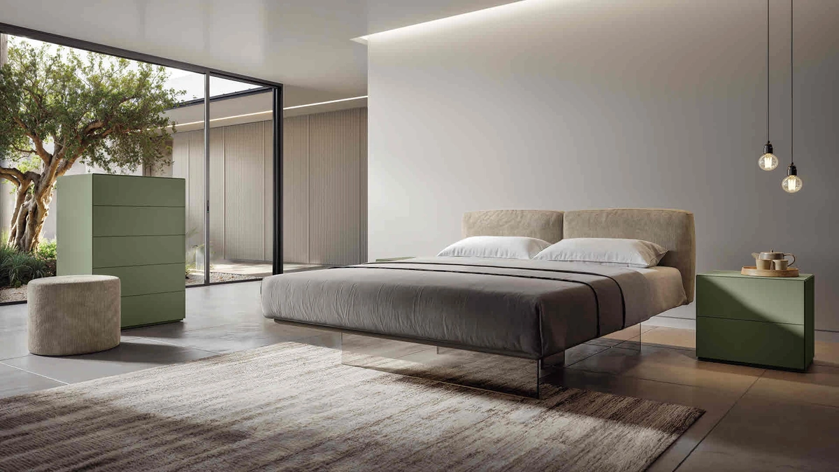 Letto imbottito Slim di Veneran