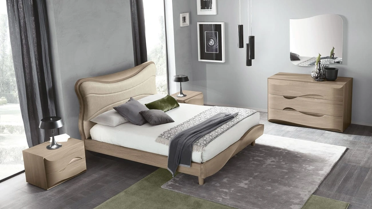 Letto Wind imbottito di Adriatica