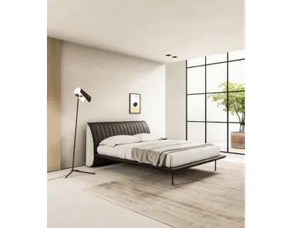 Letto con testiera morbida dalla forma importante Zuko di Presotto