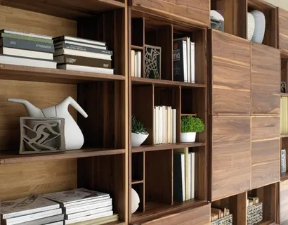 Libreria componibile Leonardo in legno massello di Arte Brotto