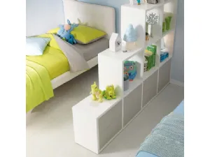 Libreria bifacciale in laccato opaco KC415 di Moretti Compact