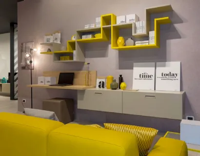Libreria in laccato opaco MC046 di Moretti Compact