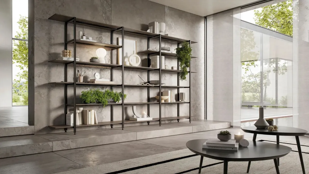 Libreria Mida a muro di Doal