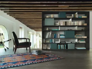 Libreria Modo M6C85 in laccato opaco di Sangiacomo