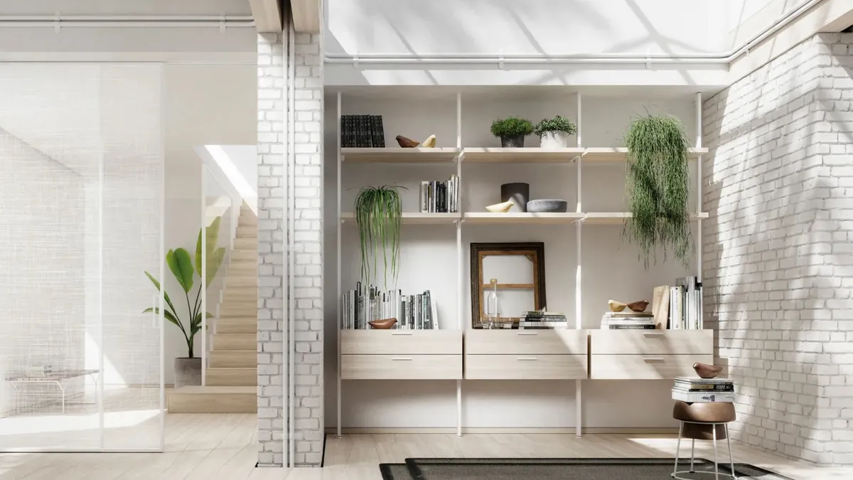 Libreria Simply a soffitto di Doal