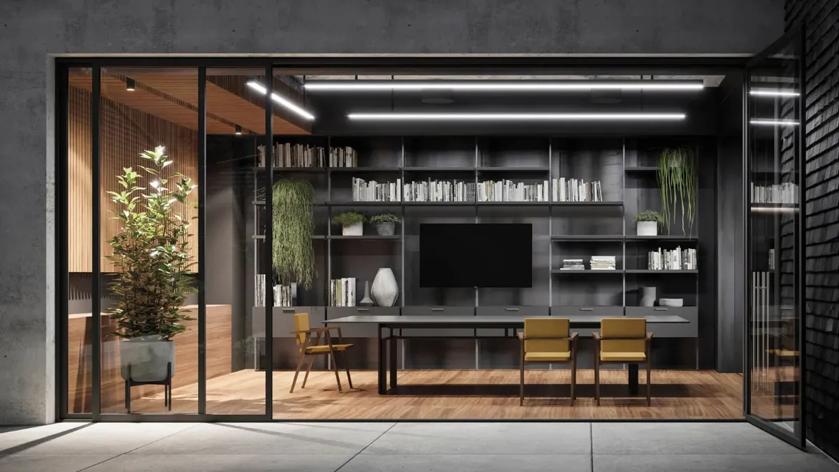 Libreria Simply a soffitto di Doal