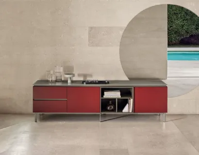 Madia Cosmopolitan Legno Laccato 1 di Bontempi