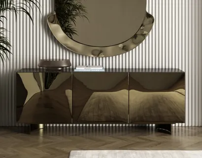 Madia Eden in specchio bronzo di Bontempi