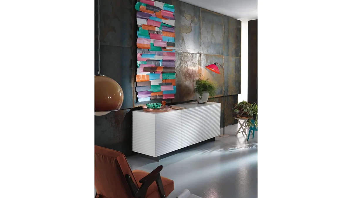 Madia Ola laccata opaca Bianca di Riflessi