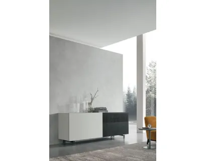 Credenza moderna - BASILEA - TOMASELLA INDUSTRIA MOBILI - in legno laccato  / in noce / in alluminio