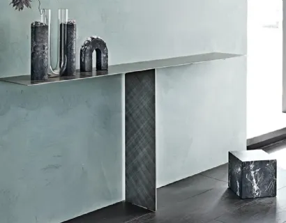 Consolle di design in acciaio Tee di Cattelan Italia