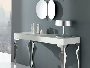 Mobile ingresso Luxury Consolle in legno laccato con gambe in acciaio di Riflessi
