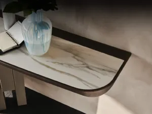 Consolle in ceramica effetto marmo Skyline Keramik Premium di Cattelan Italia