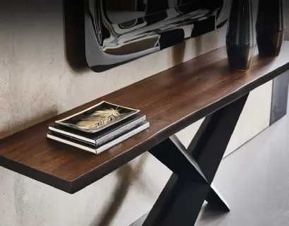 Consolle Terminal in legno e acciaio di Cattelan Italia
