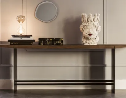 Consolle Trevi in legno e acciaio di Cattelan Italia