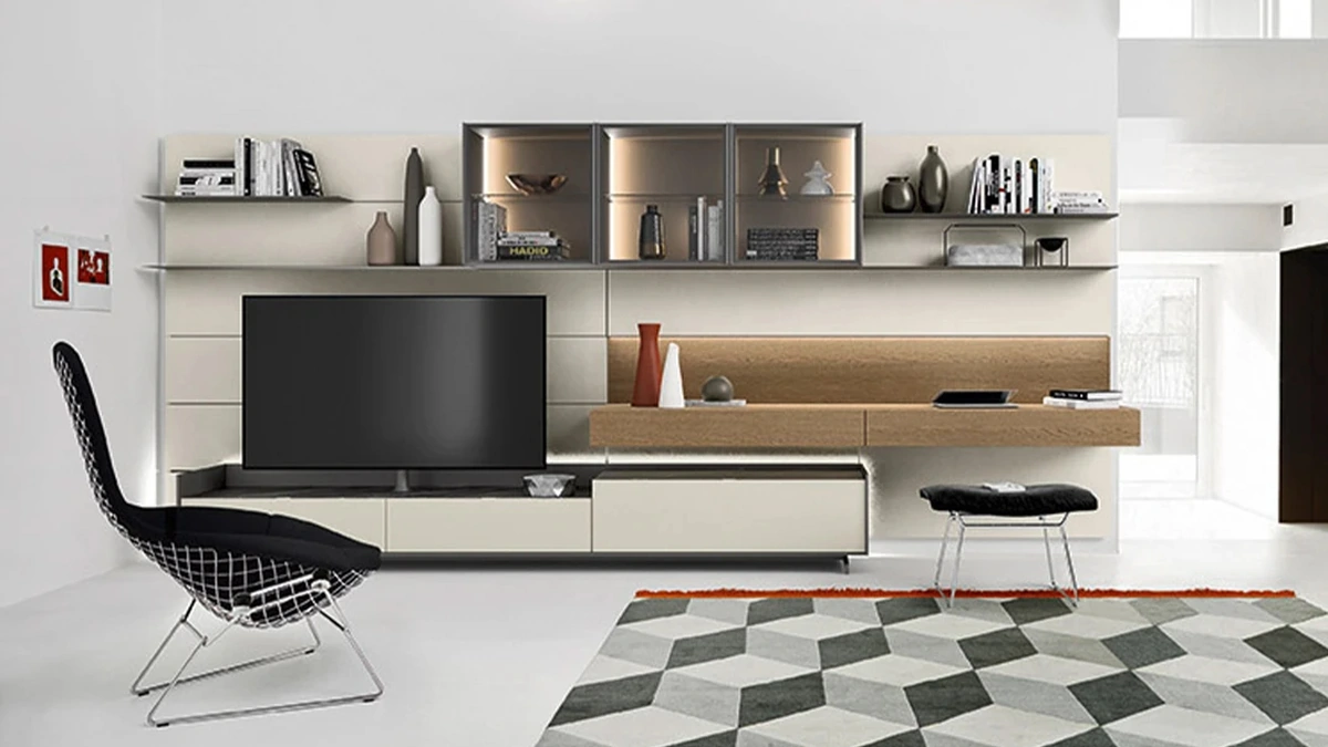 Parete Attrezzata Cabaret Step di Sangiacomo