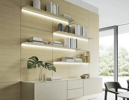 Parete Attrezzata Domino Boiserie 01 di Sangiacomo