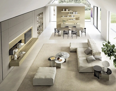 Parete Attrezzata Domino Boiserie 02 di Sangiacomo