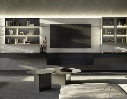 Parete Attrezzata Domino Boiserie 04 di Sangiacomo