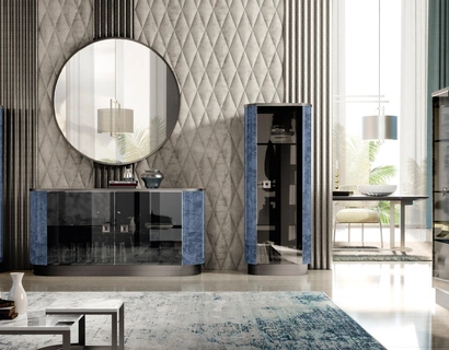 Parete Attrezzata in radica Duse di Adriatica