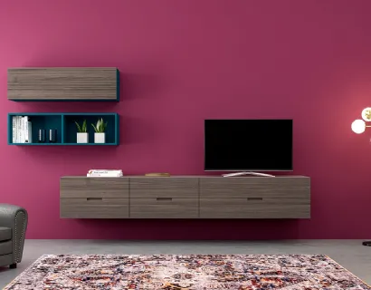 Parete attrezzata Zero 16 L18 di Devina Nais