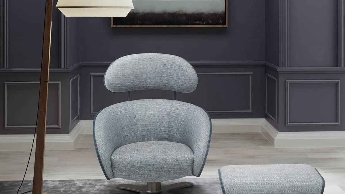 Poltroncina di design in tessuto Coconut di Egoitaliano