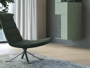 Poltrona in tessuto Lounge di Doimo Salotti