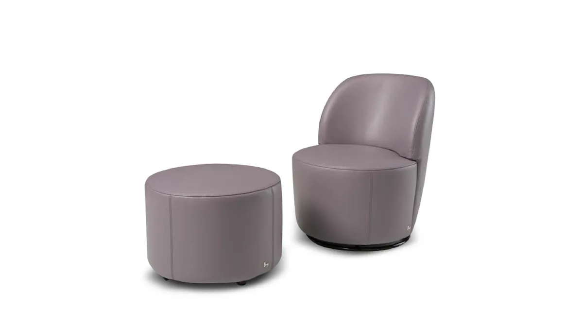 Poltroncina in pelle World di Nicoletti Home