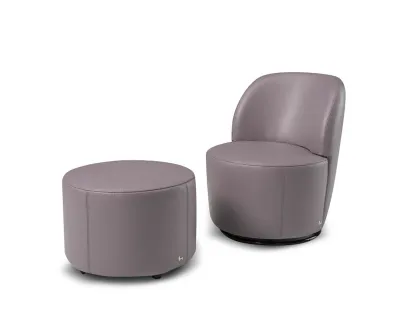 Poltroncina in pelle World di Nicoletti Home