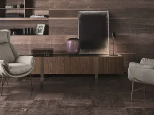Poltroncina in tessuto con struttura in metallo Beetle di Ditre Italia