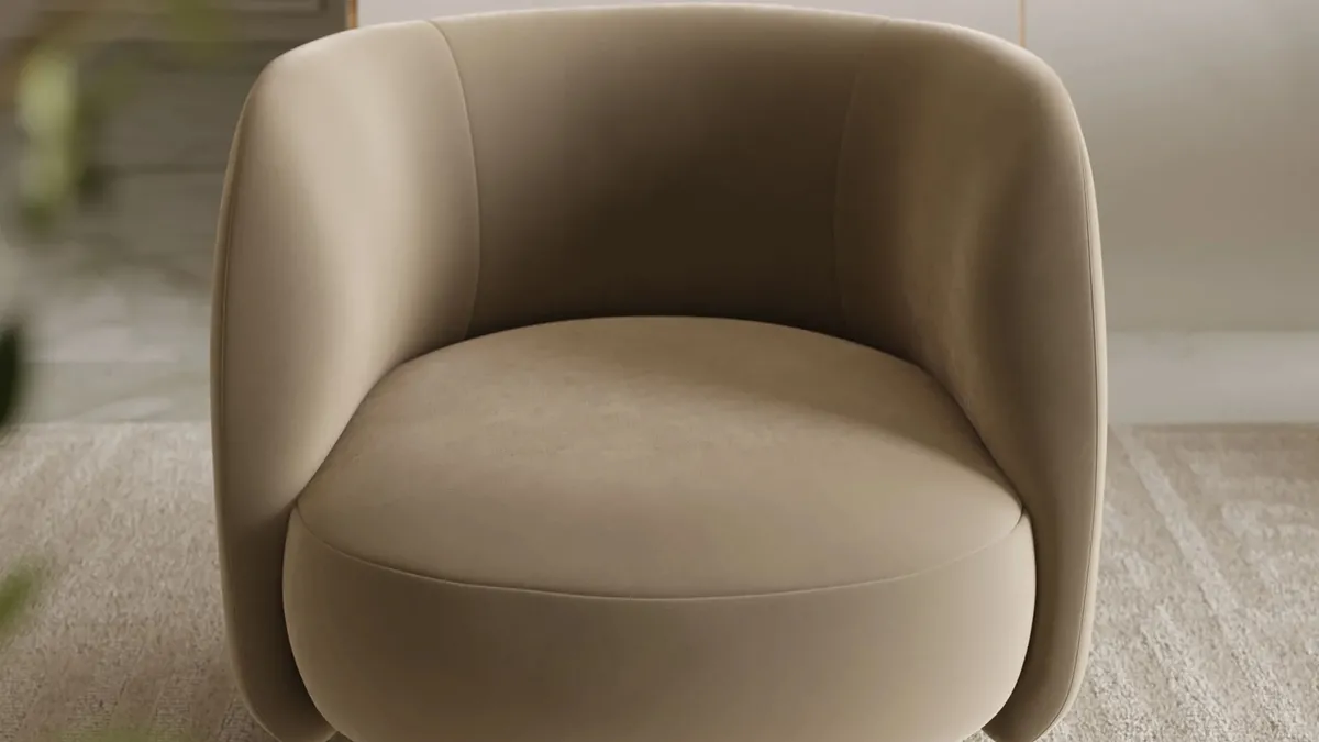 Poltroncina in tessuto Doris di Bontempi