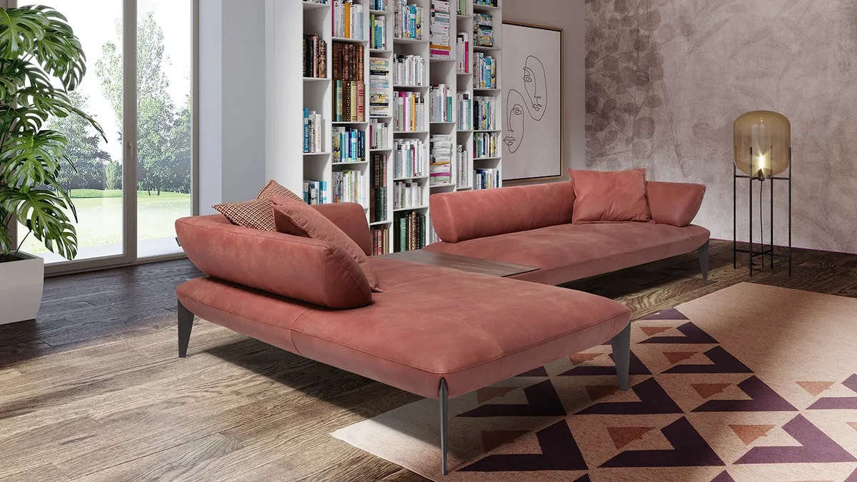 Divano con penisola Avenue di Egoitaliano